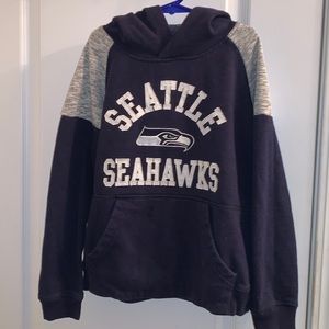 Official NFL Team Apparel Seattle Seahawks Embroidered Youth Hoody